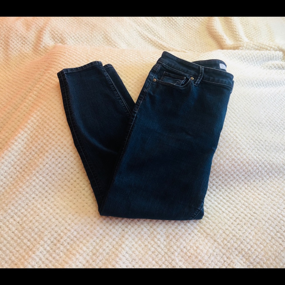 LOFT Curvy Skinny High Waist Jeans Size 14